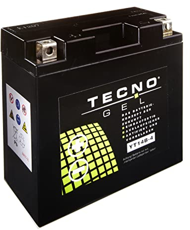 TECNO-GEL QUALITÄTS MOTORRAD BATTERIE für YT14B-4 / YT14B-BS f. YAMAHA XJR 1300 RP06/RP10/RP02