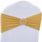 Babenest Spandex-Stuhlschärpen, Schleifen, Premium-Stretch-Stuhlhussen mit Schnalle, universal, elastische Stuhlbänder für Hochzeit, Party, Zeremonie, Empfang, Bankett, Dekoration, Goldfarben, 50
