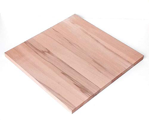 1 Massivholzplatte Kernbuche massiv 2cm stark. Holzplatte Bretter Leisten Sondermaße. (40x40cm)