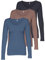 ONLY 3er Pack Damen Langarmshirt schwarz und weiß Langarm Basic Longsleeve Sommer aus 95% Baumwolle XS S M L XL 15209156 (3er Pack Farb Mix 4, XS)