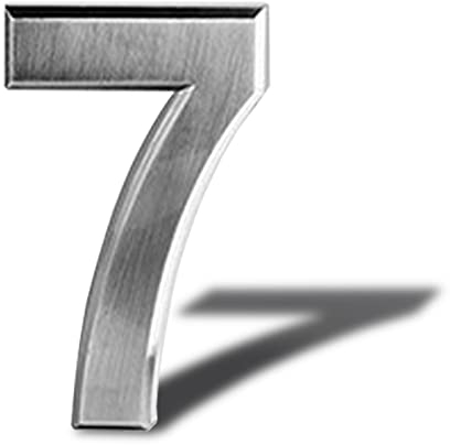 Hausnummer aus Edelstahl selbstklebend –hausnummernschild selbstklebend Höhe 8 cm – Straßennummer – Design-Türnummer (7)