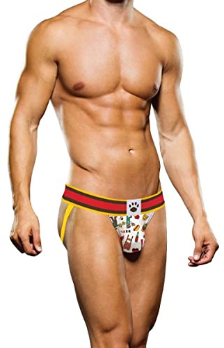 Prowler Berlin Jock Strap Yellow & Red - Berlin Range, Size XXL 36-38 Waist