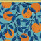 DreamRoots Segeltuch Wasserdicht - Polsterstoff Meterware 160 cm breit - Wasserabweisender Stoff 220 g/m2 600D - Markisenstoff Wasserdicht Meterware Tropical Oranges 1M
