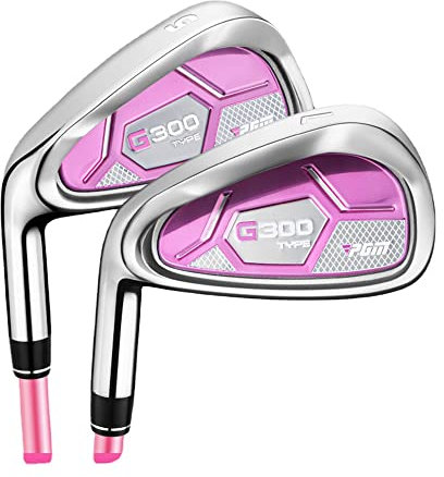 Left Hand Golf Iron Womens G300#7 Irons Ladies Golf Clubs Steel Head Golf Club Iron (Left Hand Carbon Shaft)