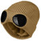 HeiDmai Unisex Goggle Knit Beanie Hat Outdoor Warm Thick Fleece Lined Winter Skull Cap, Dunkles Khaki, Einheitsgröße