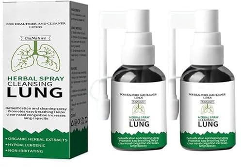 Kräuterspray reinigende Lunge | Lung Cleanse Repair Nasenspray,40 ml Lungenreinigungsspray, reinigendes Lungenspray, reduziert Husten auf natürliche Weise und klärt Schleim, Schleim