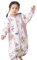 Chilsuessy Baby Winter Schlafsack 2.5 Tog Babyschlafsack mit Füssen Strampler Winterschlafsack mit abnehmbar Ärmel Schlafanzug Kinder Schlafsack, Garten Elster/2.5 Tog, XXL/Baby Höhe 115-125cm