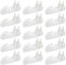 Ruidee 20 Pezzi Muro Gancio di Plastic Ganci 50mm Ganci per Appendi Quadri Appendiabiti Cornice Ganci Bianchi per Quadri Ganci per Chiodi Invisibili Ganci per Appendere Foto Specch(SLG/50MM)