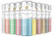 Rosie Rose Glitterspray Set, Essbares Glitzer für Muffins, 10 x 5g, Torten und Kuchen in allen Farben, Perfekte Tortendekoration für glamouröse Anlässe, Getränke oder andere kreative Backkreationen