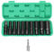 QWORK® 11 Piezas Llaves de Vaso Impacto Profundo de 1/2 con Adaptador de Dado, Vasos de Impacto Largos 10-24mm