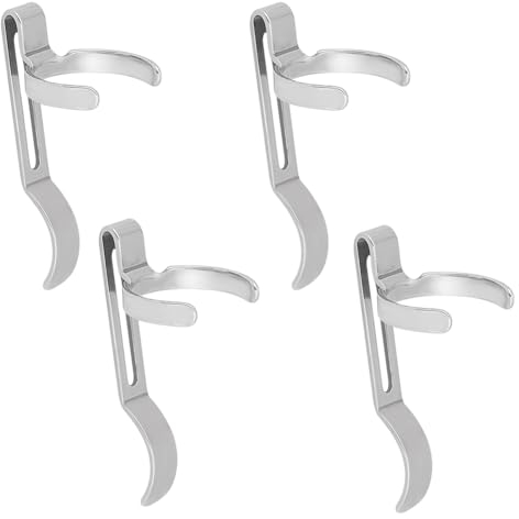 UNICRAFTALE Taschenlampen Clip 420 Edelstahl Taschenlampen Stift Clip 18 mm Innendurchmesser Taschenlampen Taschen Clip Taschen Clip Abnehmbarer Stift Licht Clip Ersatz Clip Für Taschenlampen
