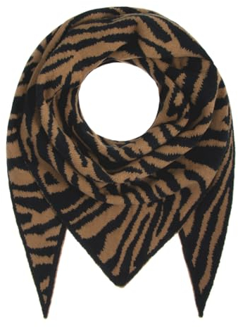 Majea Damenschal Winterschal Strickschal Damen Schal (880044) (braun 2)