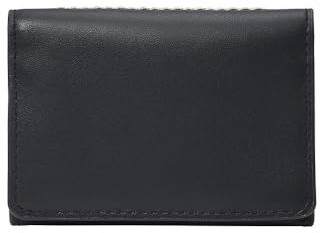 Fossil Westover Portemonnaie/Kartenetui aus Leder oder Polyester für Herren Mitternachtsschwarz 10.16 cm L x 1.27 cm W x 6.99 cm H