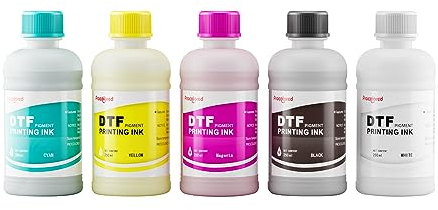 Procolored DTF Ink (CMYKW) DTF-Transferfolien-Tinte für DTF-Druck (5 x 250 ml)