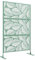 Outsunny Panneau Brise Vue décoratif paravent extérieur Vert à Motif végétal en Acier - 122 x 45 x 198 cm, Vert