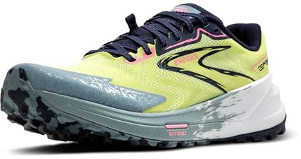Brooks Damen Catamount 3 Sneaker, Sunny Lime Peacoat Citadel, 42 EU
