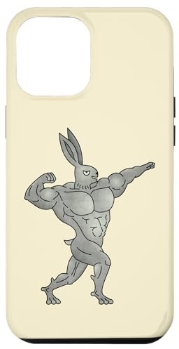 Hülle für iPhone 14 Pro Max Super Buff Rabbit Gym Bro Mittelalter Marginalia MargiKnights