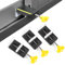 JEAL23 Pack 3 PCS Cierre Ventana Corredera | Cerradura Puerta Corredera de Aluminio | Seguridad Ventanas Niños (NEGRO)