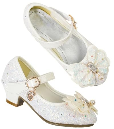 JerrisApparel Scarpe da Principessa per Ragazze Mary Janes Matrimonio Compleanno Festa