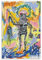 LUBOYANG Jean Michel Basquiat Poster, Fischerei, Leinwanddruck, Wandkunst, Poster, dekoratives Gemälde, ungerahmt, 60 x 90 cm