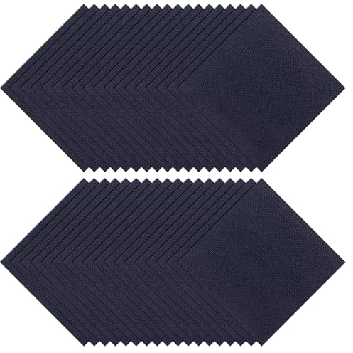 CYEER Pack of 36 Self-Adhesive Carpet Tiles, 30 x 30 cm, Carpet Tiles, Self-Adhesive, Carpet Tiles, Soft, Carpeting for Home, Office (Dark Blue)