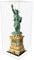 Nynelly 50 cm hohe Acryl-Vitrine für Lego Freiheitsstatue 21042 für Lego-Vitrine für Modelle, Figuren, Puppen, staubdicht, verdickt, transparent, Vitrine (weiß)