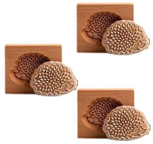 Suoumwa -Plätzchenform, Geprägte Form, 3D-Geschnitzte Holztier-Plätzchenform, Igel