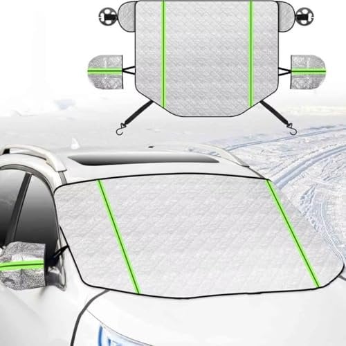 generisch frontscheibenabdeckung kompatibel mit BMW 3 Series Touring E91 2005-2012,Winter Staub- und frostsicher,Sonnenschutz Auto frontscheibe außen-Silver