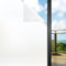 Funfox Fensterfolie Blickdicht Selbstklebend, Statische Milchglasfolie mit UV-Schutz, Sichtschutzfolie Weiß Matt für Bad Büro Schlafzimmer, Ohne Kleber Einfach Entfernen, 60x200cm