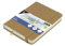 Kangaro Art Skizzenbuch A6 Taupe PU Hardcover 80 Blatt 140 Gramm cremefarbenes Papier mit Gummiband und Band
