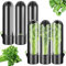 OGMBI 6 Pcs Small Herb Saver for Fridge, Fresh Herb Keeper, Vegetable Storage Container for Refrigerator, Herb Saver Pod for Cilantro, Mint, Asparagus, Parsley, Keeps Greens Vegetables for 2-3 Weeks