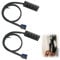 Bloomique 2 PCS PWM Fan Hub, 4 PIN/3 PIN PC Internal Fan Power Supply Extension Cable for 12V Desktop Computer Case CPU Cooler Motherboard Fans Splitter 1-to-5 Way Connector Adapter With 35cm Cable