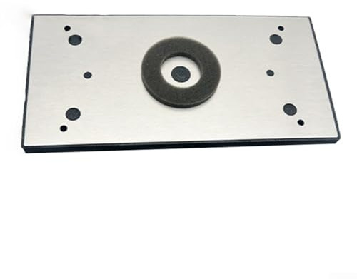 Metall-Trägerteller für Schwingschleifer, 183 mm x 92 mm, quadratisches Schleif- und Polierpad mit 4 Löchern, steife Rückseite für einfache Installation