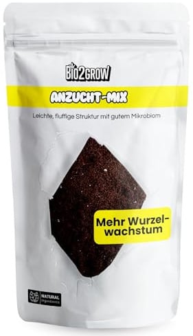 Bio2Grow Anzuchterde - Blumenerde Substrat Kokoserde Anzuchterde Palmenerde Rindenmulch Gartenerde Pflanzerde Grow (10 Liter)