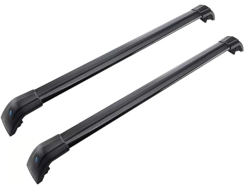 WGNGVFEN 2 Stück Auto Dachträger für VW Passat B9 Variant 2024-, Aluminium Gepäckträger Querstangen Relingträger Querlatte Verstellbare Abschließbare Zubehör,B/Black