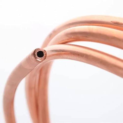 Tubo de cobre for aire acondicionado, 1 metro largo, 2/3/4/5/6/7/8/9/10Mm, fontanería agua y Gas recocido(8Mm*1Mm)