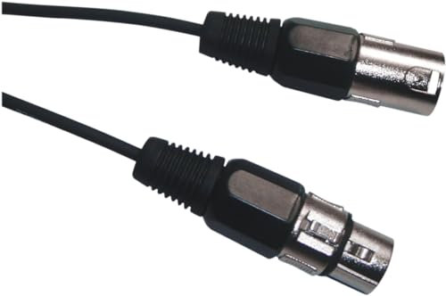 Soundlab 20 M Dmx Control Lead. 3 Pin Xlr To 3 Pin Xlr 2 Core And Drain Cable. Black