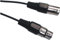 Soundlab 20 M Dmx Control Lead. 3 Pin Xlr To 3 Pin Xlr 2 Core And Drain Cable. Black