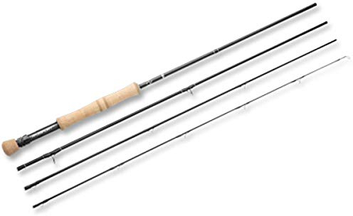 Flying Fisherman Reisefliegenrute, Unisex-Erwachsene, schwarz, Heavy