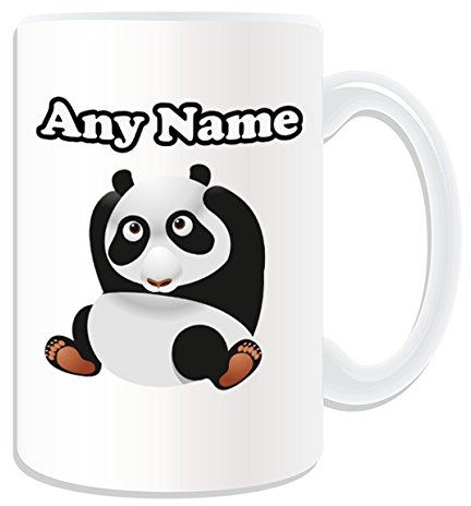 Regalo personalizzato – grande palestra panda tazza, motivo: animali, bianco) – qualsiasi nome/messaggio sulla tua tazza unica – Kung Fu Kungfu