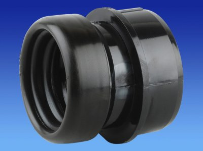 OSMA Soil 110mm S/S Boss Adaptor 40mm 2S399 (Black)