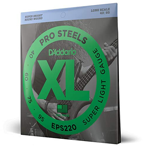 Cordes D'Addario pour Guitare Basse Electrique, XL Nickel, EXL170-5, Regular Light Gauge 45-130, Long Scale, Jeu de 5 cordes, Pack de 1