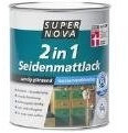 SUPER NOVA 20005059509010 Seidenmattlack 2in1, Reinweiß, 750 ml
