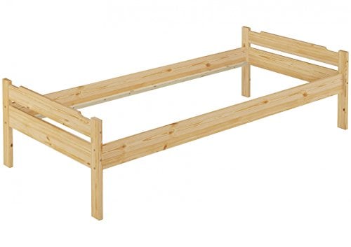 Erst-Holz® Einzelbett massiv 80x200 ohne Zubehör Kieferbett Natur Jugendbett Futonbett 60.31-08oR