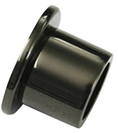 Gardinia Wandlager für Gardinenstangen mit Durchmesser 20 mm, Inklusive Befestigungsmaterial, Wandmontage, Metall, Schwarz, 31036, 12 x 10 x 0.021 cm