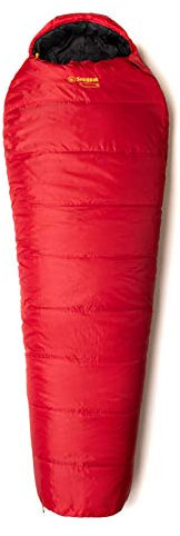 Snugpak | The Sleeping Bag | Basecamp | Sleeping Bag | Mummy Shape (Left Side Zip, Ruby Red)