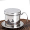 NEALMART Vietnamesischer Kaffeebereiter, Vietnamesischer Kaffeebereiter, Phin, Filter, Papierfreie, tragbare Kaffeemaschine, Vietnamesische Kaffeekanne, Kaffeetropfer mit Reinigungsbürste