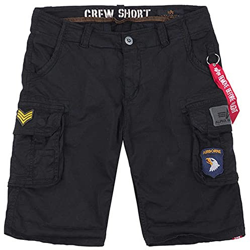 ALPHA INDUSTRIES Herren Cargos Crew Short Patch Short für Herren