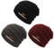 Durio Mütze Damen Winter Strickmütze Grobstrick Warme Beanie mit Innenfutter 3er Set B