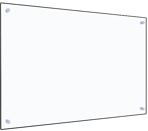 vidaXL Küchenrückwand Spritzschutz Fliesenspiegel Glasplatte Rückwand Herdspritzschutz Wandschutz Herd Küche Transparent 90x60cm Hartglas